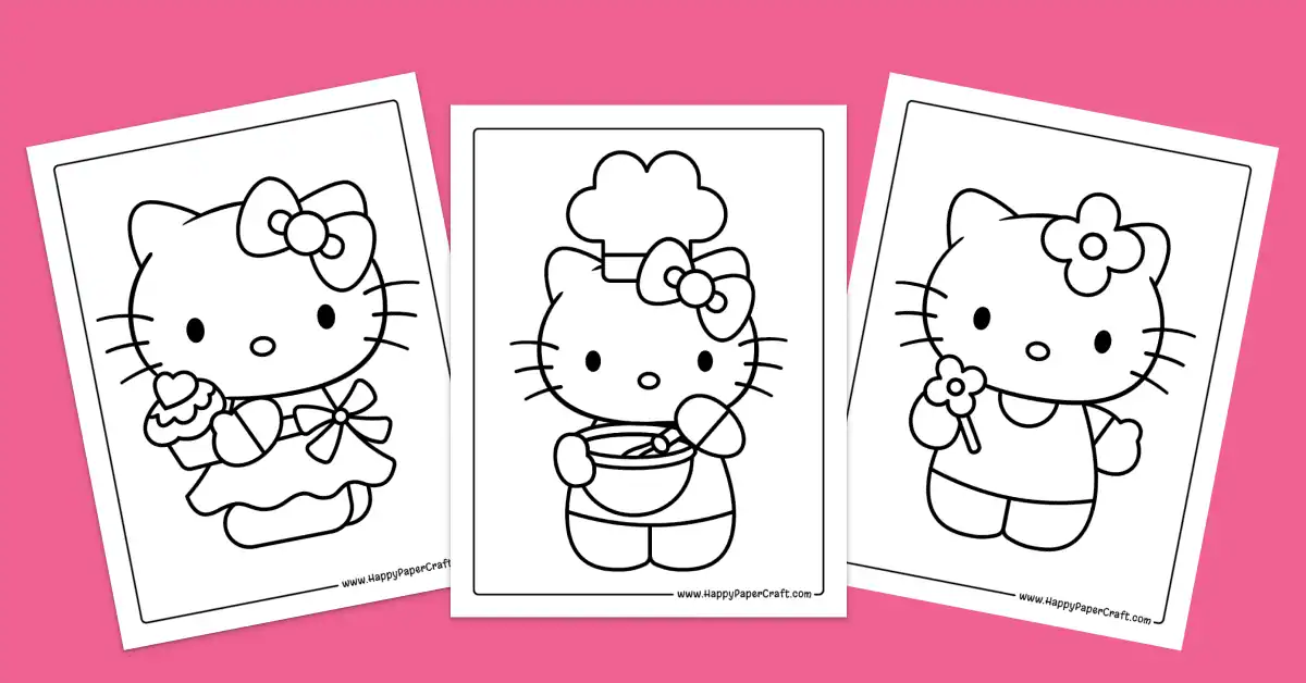 Hello Kitty Coloring Pages