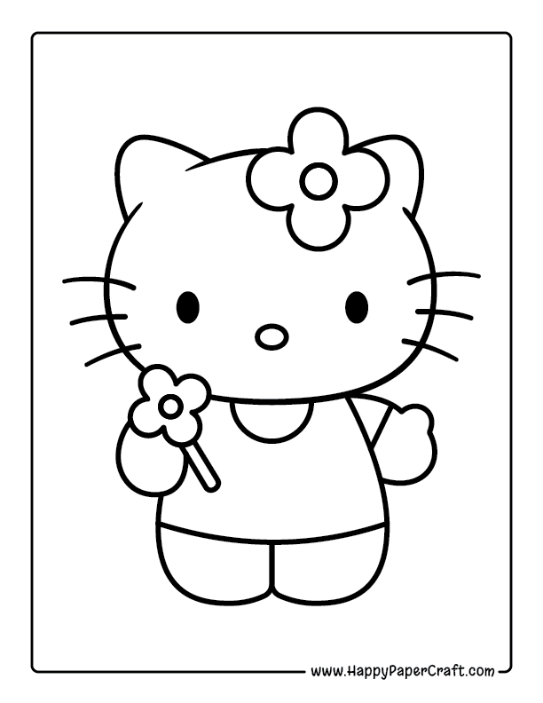 Hello Kitty With Flower