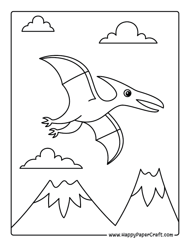 Pteranodon Coloring Page